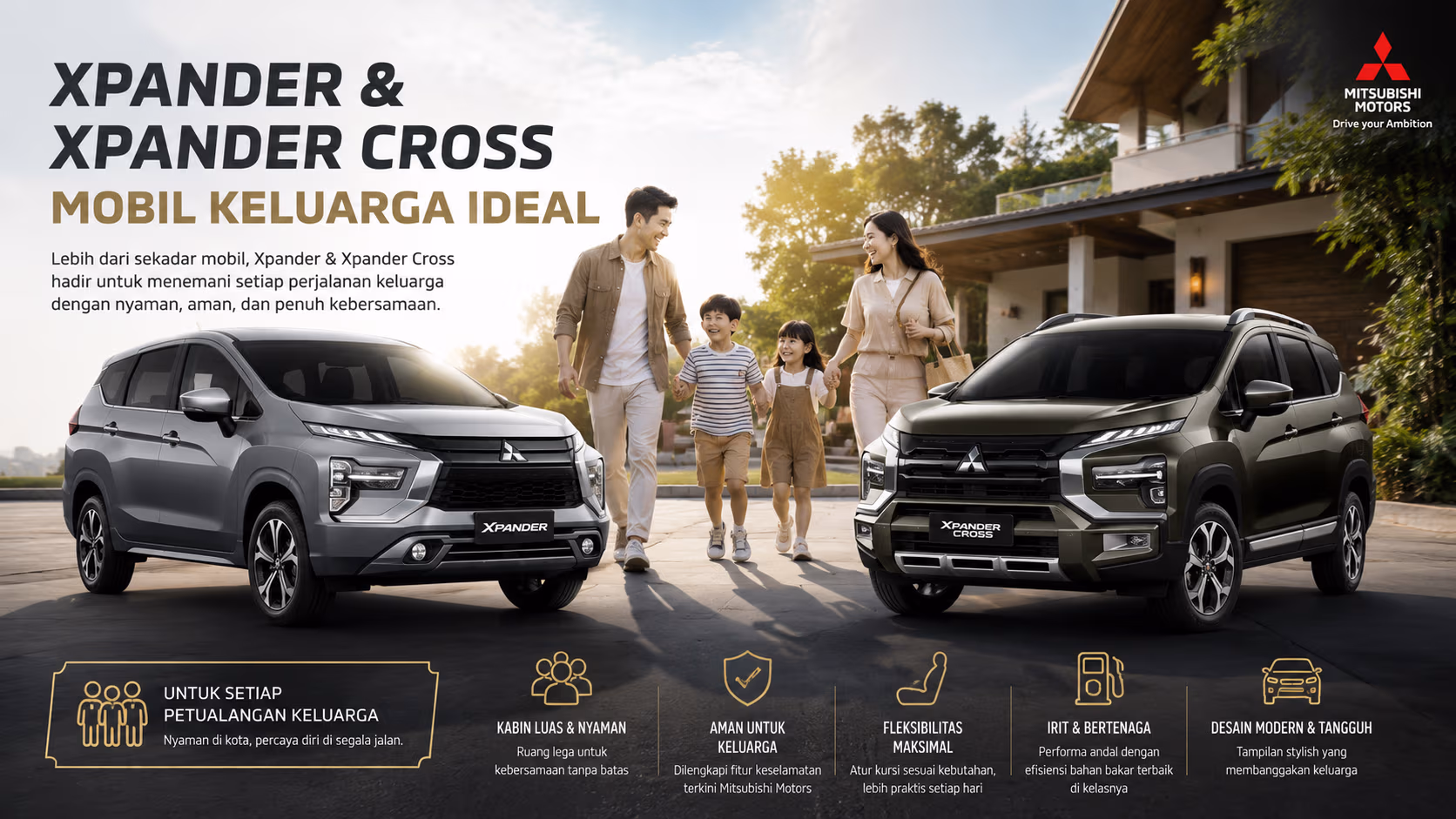 Mobil Keluarga Ideal - Rekomendasi Mobil Mitsubishi Xpander, Xpander Cross Palembang